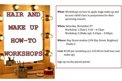 Hair and Make-Up How To Workshops